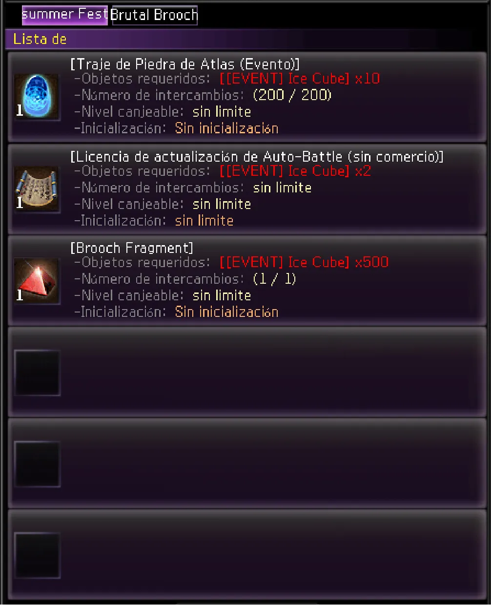 NPC Summer Fest — Traje de Piedra de Atlas y Brooch Fragment (2/2)