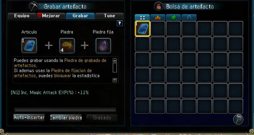 Grabado con Atlas y Piedras Azules