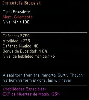 Immortal's Bracelet +0