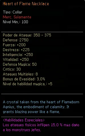 Heart of Flame Necklace +0