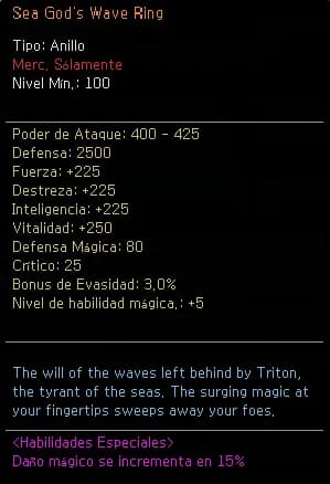 Sea God's Wave Ring +0